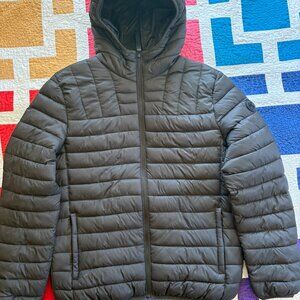 Michael Kors womens puffer jacket black/grey